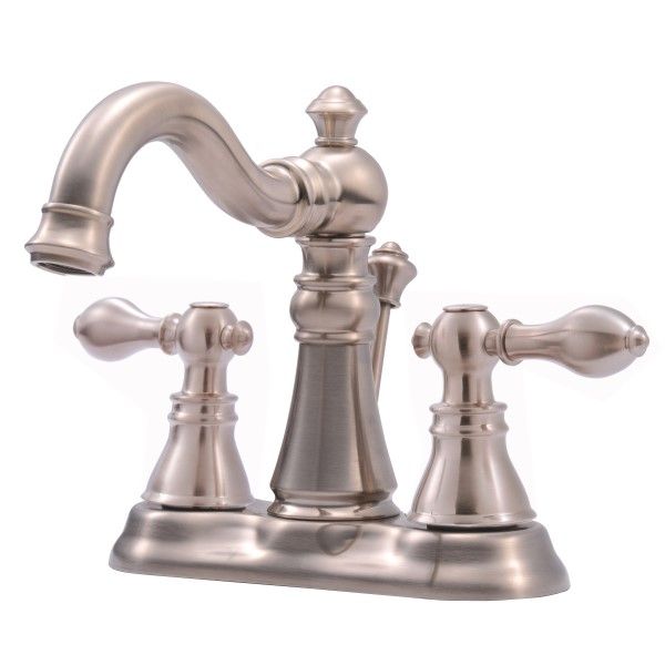 Ultra Faucets Centerset Brushed Nickel Lavatory Faucet-UF45113