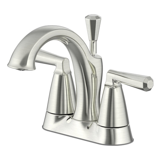 Ultra Faucets Centerset Brushed Nickel Lavatory Faucet-UF45913