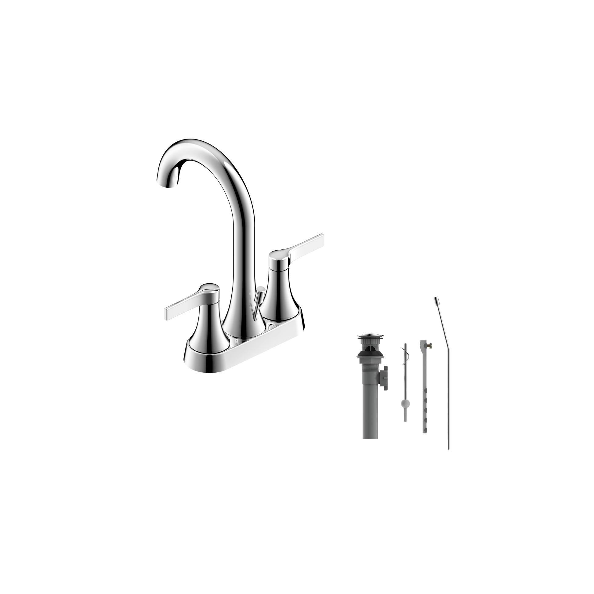 Ultra Faucets Centerset Chrome Lavatory Faucet-UF46410