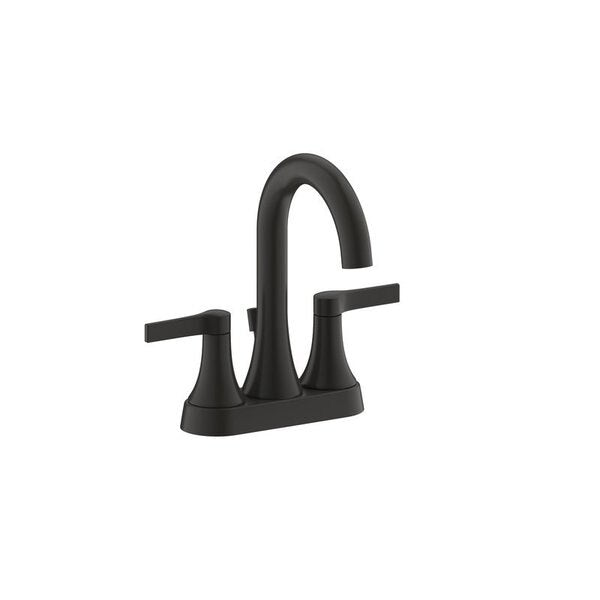 Ultra Faucets Centerset Matte Black Lavatory Faucet-UF46417