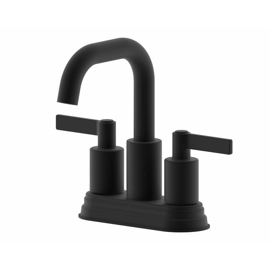 Ultra Faucets Centerset Matte Black Lavatory Faucet-UF46707