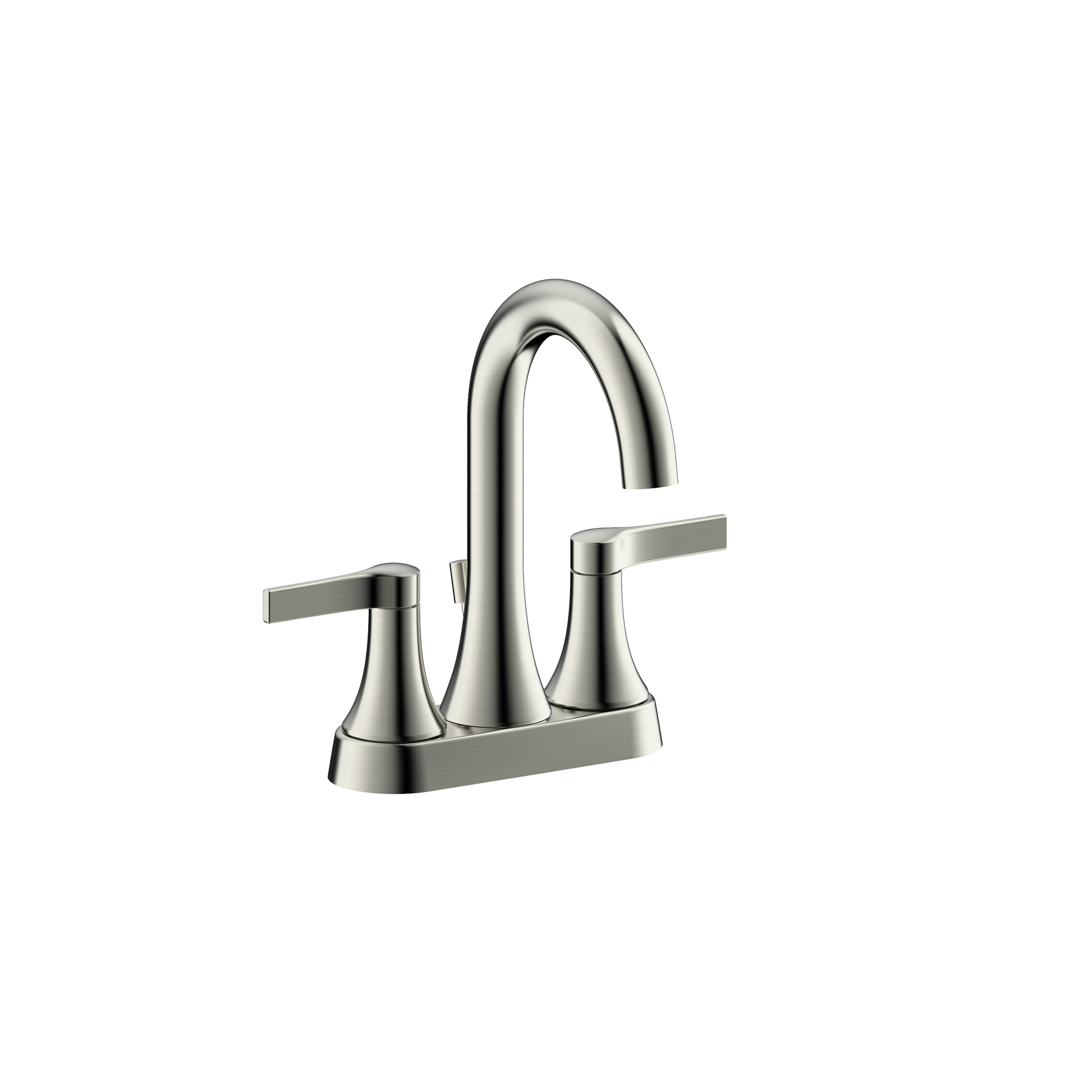 Ultra Faucets Centerset PVD Brushed Nickel Lavatory Faucet-UF46413