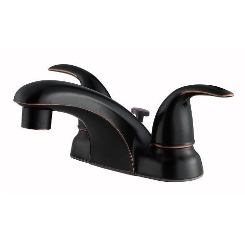 Ultra Faucets Low Spout Centerset Oil Rubbed Bronze Lavatory Faucet-UF44525