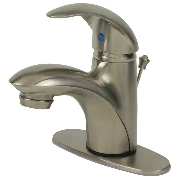 Ultra Faucets Single-Handle Brushed Nickel Lavatory Faucet-UF34123