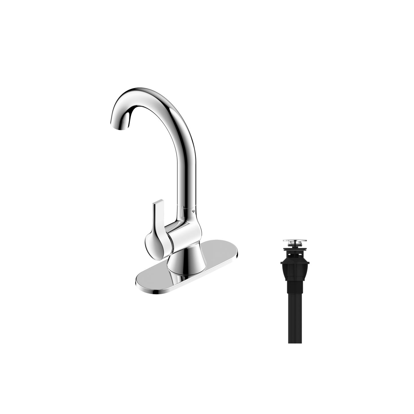 Ultra Faucets Single-Handle Chrome Lavatory Faucet-UF38000