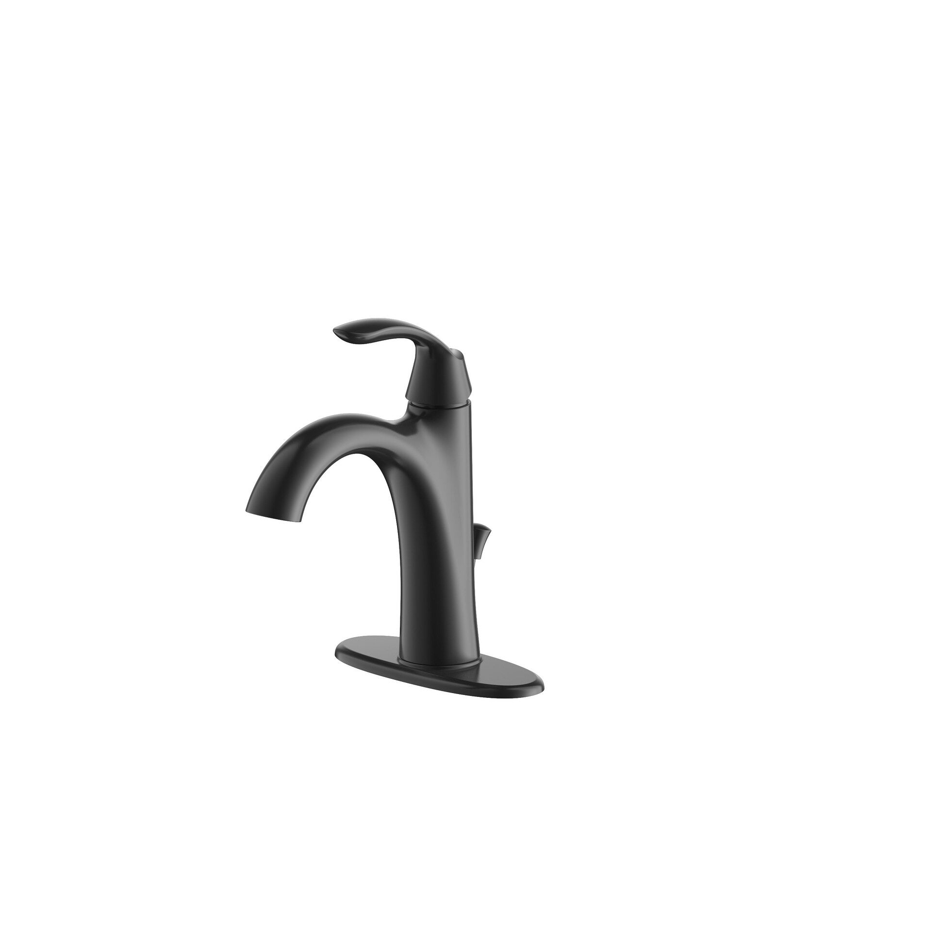 Ultra Faucets Single-Handle Matte Black Lavatory Faucet-UF30607