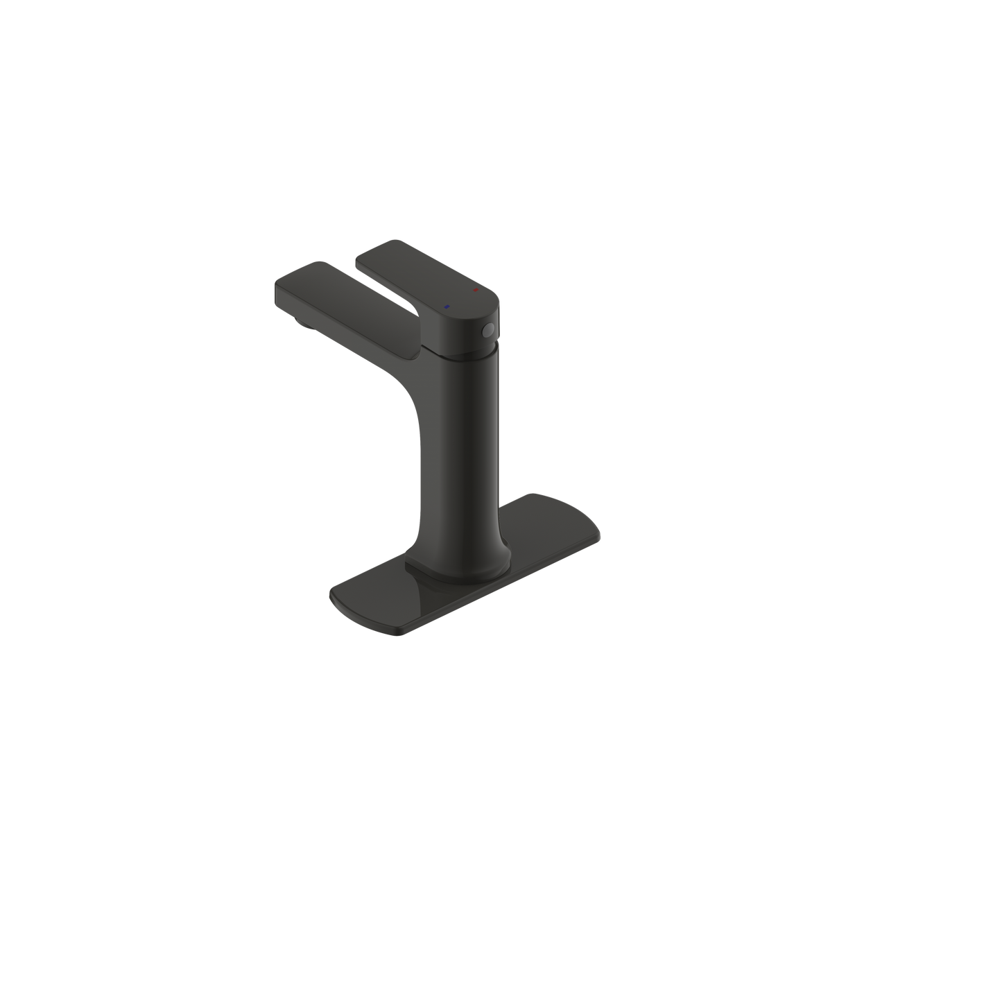 Ultra Faucets Single-Handle Matte Black Lavatory Faucet-UF38107