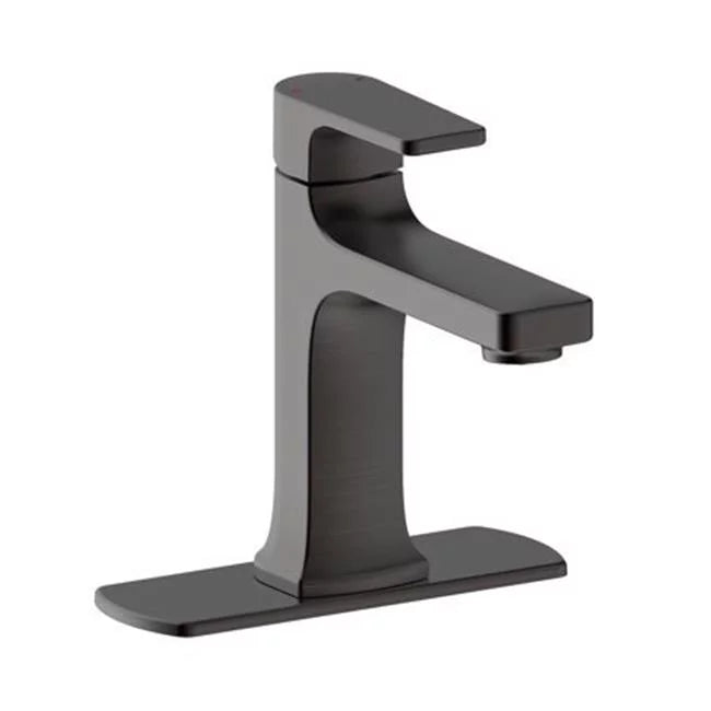 Ultra Faucets Single-Handle Matte Black Lavatory Faucet-UF38107