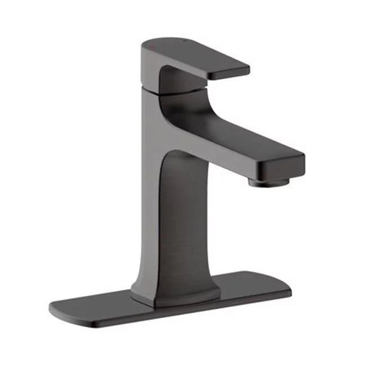 Ultra Faucets Single-Handle Matte Black Lavatory Faucet-UF38107
