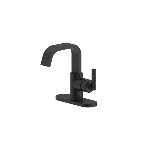 Ultra Faucets Single-Handle Matte Black Lavatory Faucet-UF38407