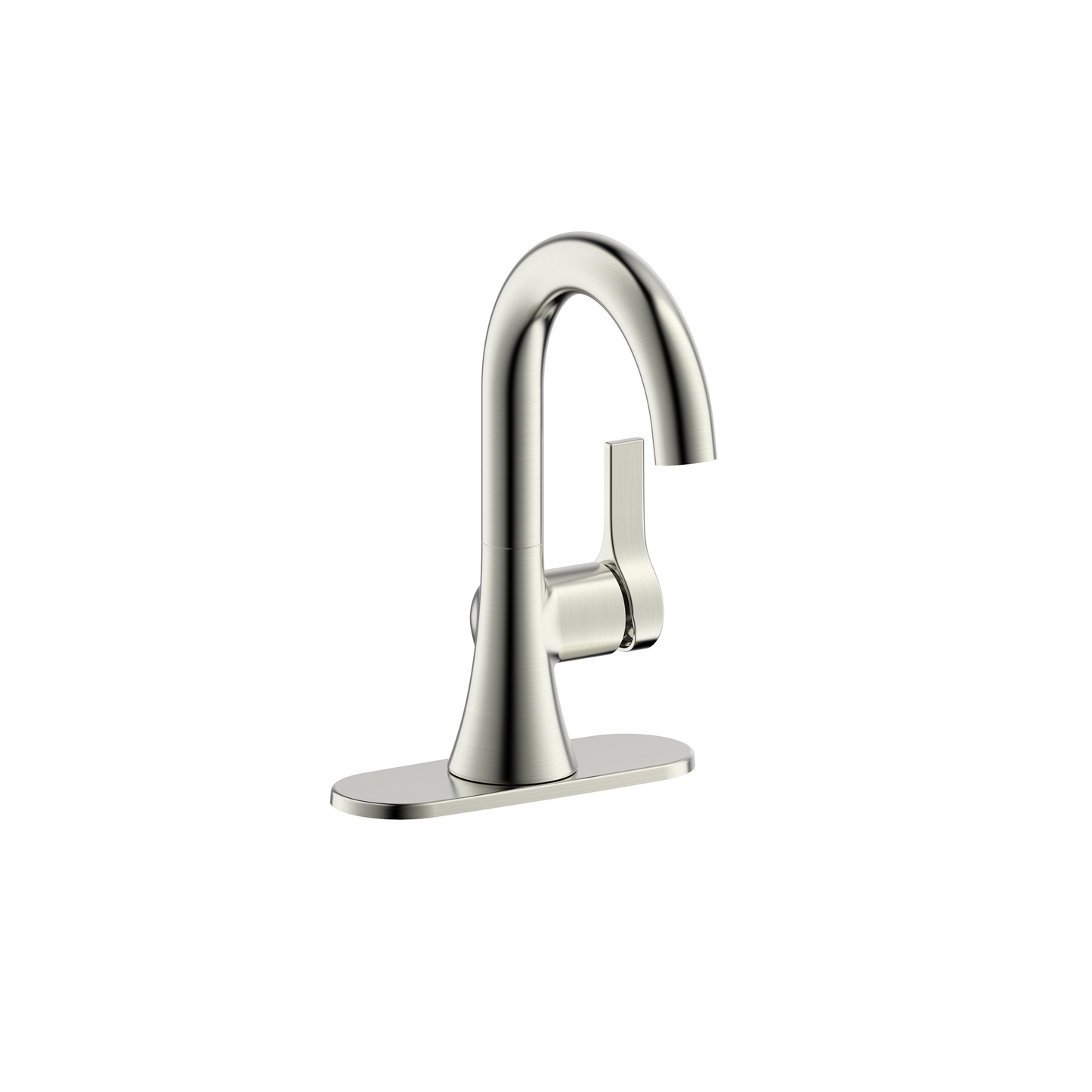 Ultra Faucets Single-Handle PVD Brushed Nickel Lavatory Faucet-UF38003
