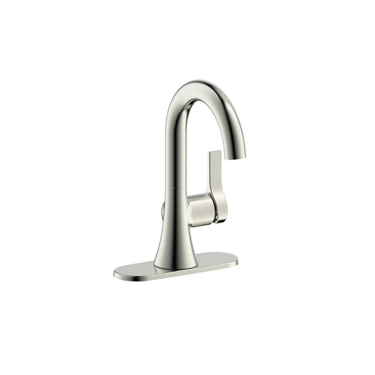 Ultra Faucets Single-Handle PVD Brushed Nickel Lavatory Faucet-UF38003