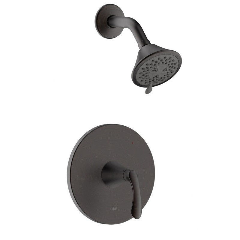 Ultra Faucets Single-Handle Shower Matte Black Only Trim-UF70907-1