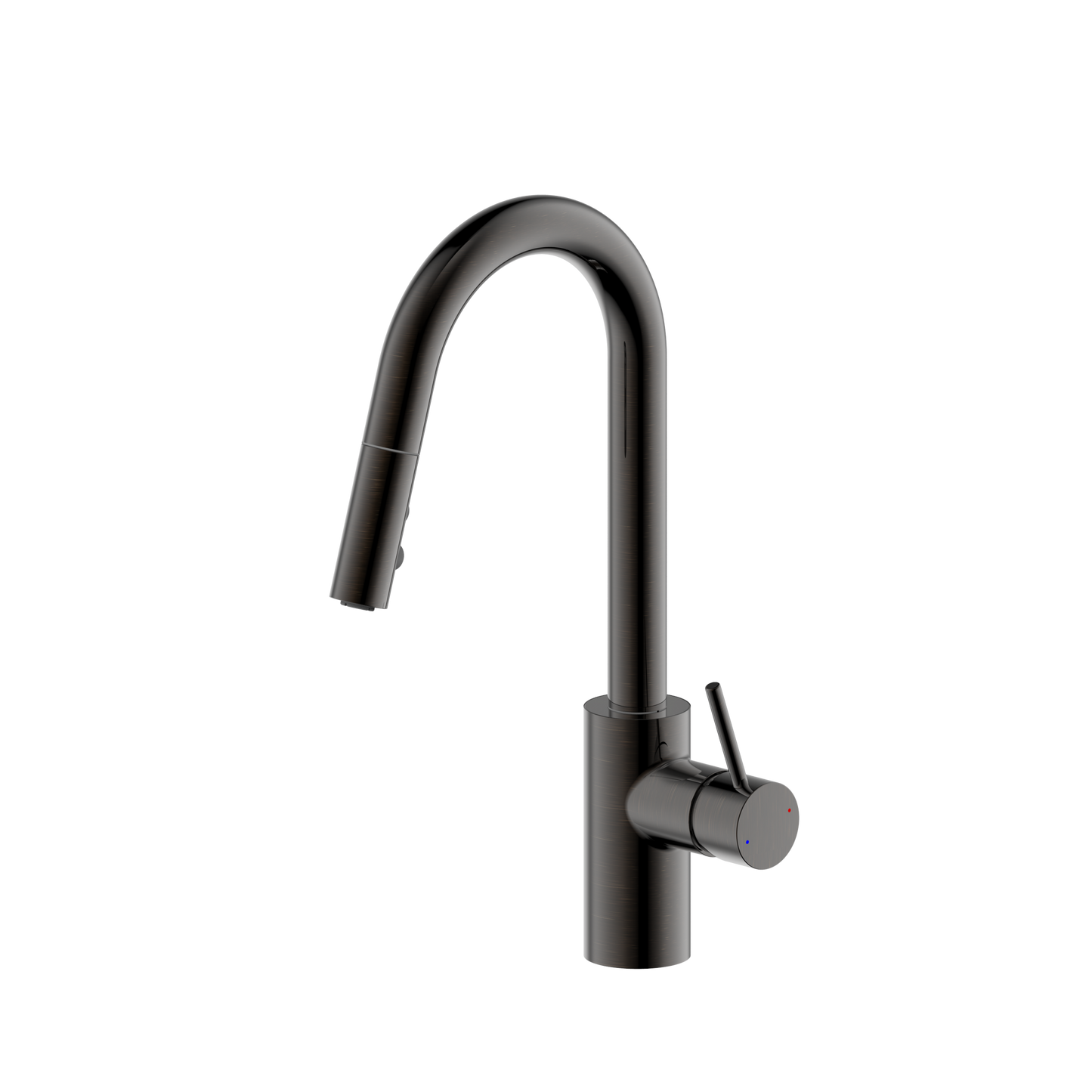 Ultra Faucets Single-Handle with Pull-Down Spray Oil Rubbed Bronze Kitchen Faucet-UF14905