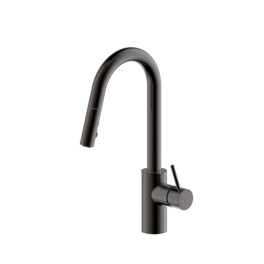Ultra Faucets Single-Handle with Pull-Down Spray Oil Rubbed Bronze Kitchen Faucet-UF14905
