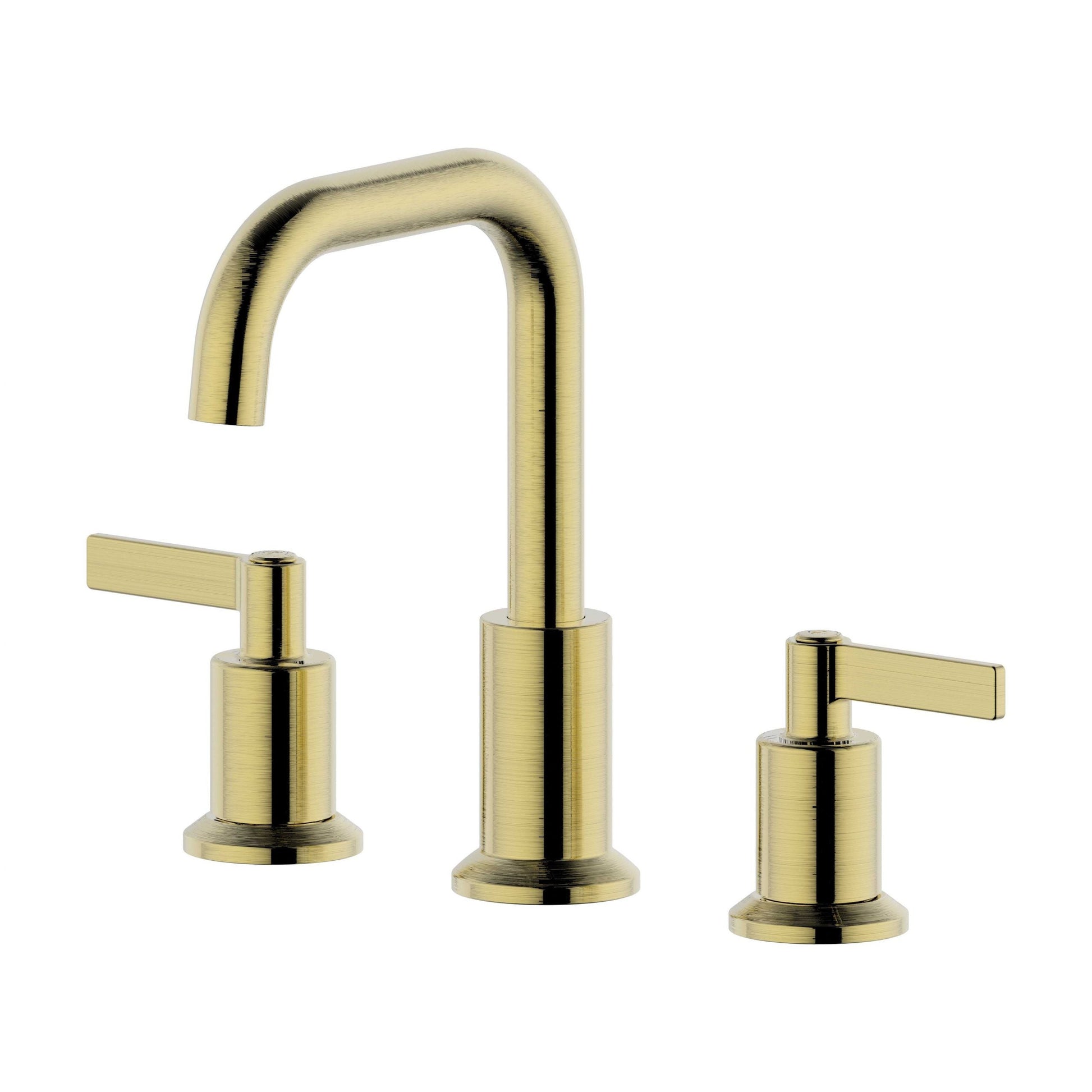 Ultra Faucets Two-Handle Widespread Brushed Gold Lavatory Faucet-UF57008