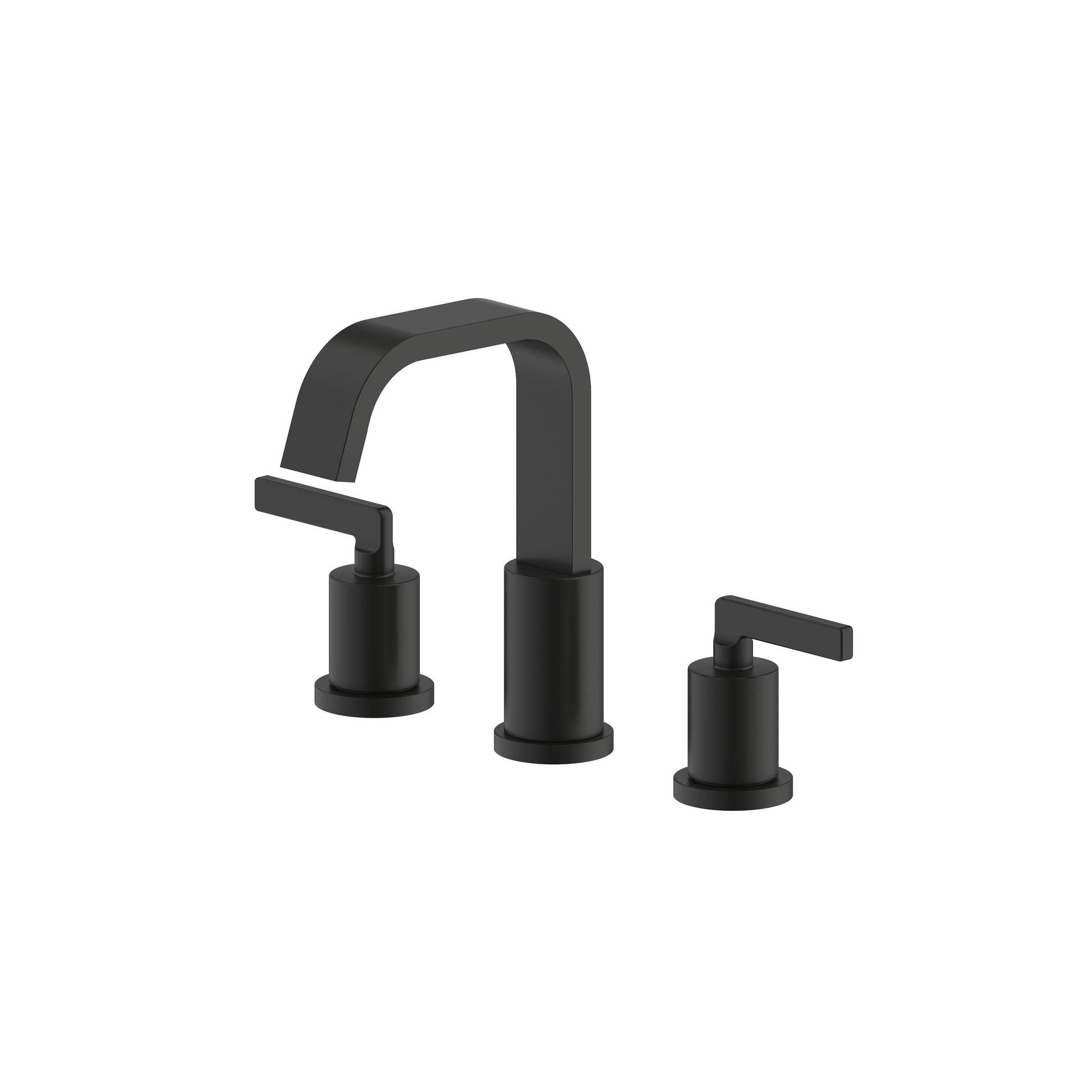 Ultra Faucets Two-Handle Widespread Matte Black Lavatory Faucet-UF56707