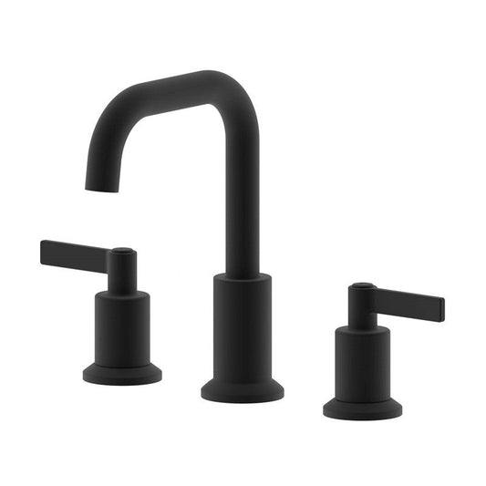 Ultra Faucets Two-Handle Widespread Matte Black Lavatory Faucet-UF57007