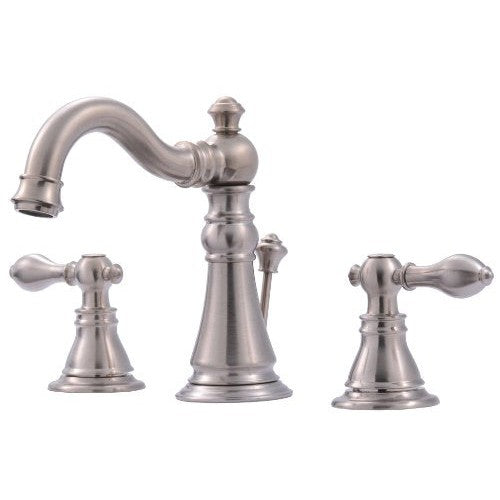 Ultra Faucets Widespread Brushed Nickel Lavatory Faucet-UF55113