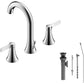 Ultra Faucets Widespread Chrome Lavatory Faucet-UF56600