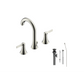 Ultra Faucets Widespread PVD Brushed Nickel Lavatory Faucet-UF56603