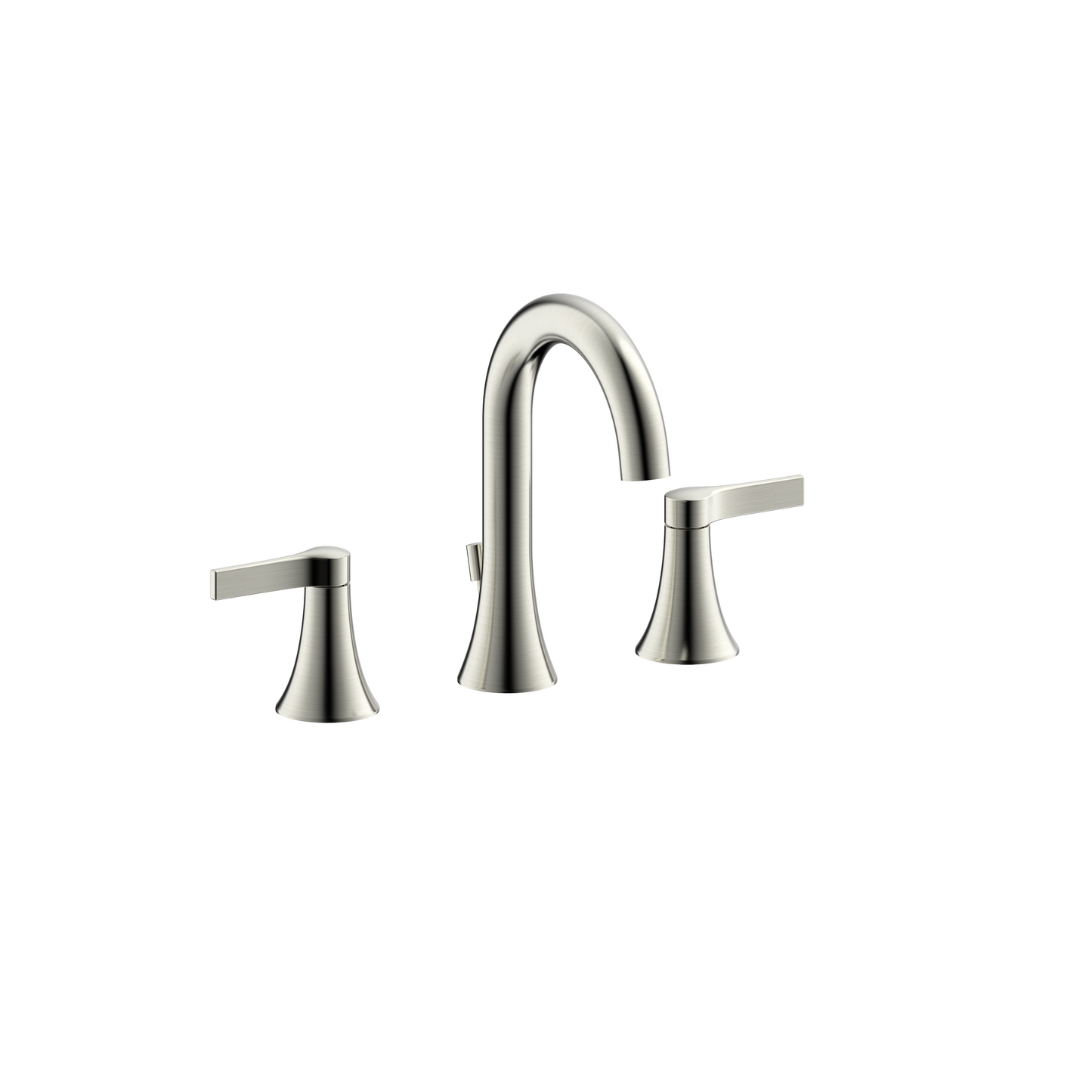 Ultra Faucets Widespread PVD Brushed Nickel Lavatory Faucet-UF56603
