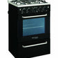Unique Off Grid UGP-20V PC1 B Prestige 20" x 39" With Single Oven and 4 Burners Black Range