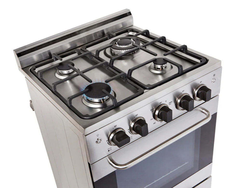 Unique Off Grid UGP-24CR RH LG Classic 24" x 10" With 3 Powerful Motor Mint Green Stainless Steel Rangehood
