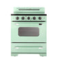 Unique Off Grid UGP-30CR EC LG Classic 30" x 42" With Single Oven and 5 Burners Mint Green Range