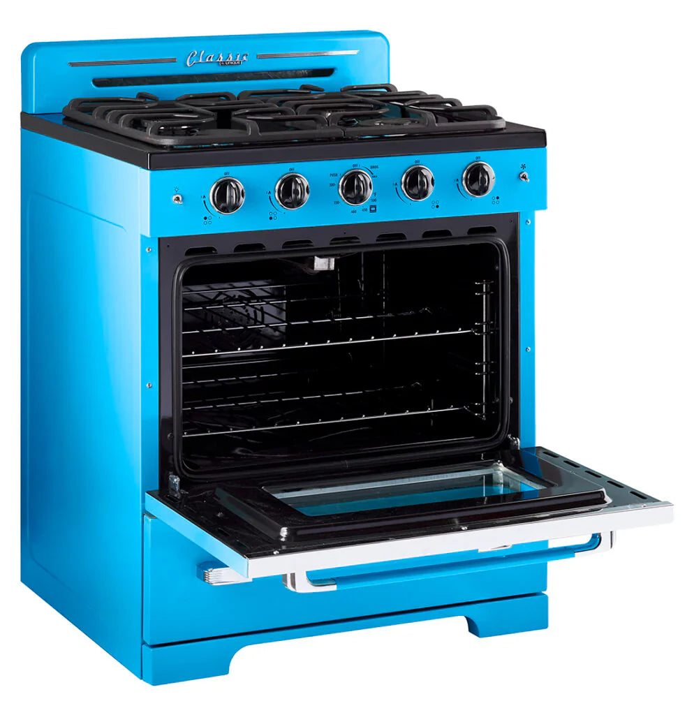 Unique Off Grid UGP-30CR RB Classic 30" x 42" With Single Oven and 4 Burners Blue Range