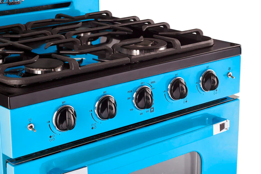 Unique Off Grid UGP-30CR RB Classic 30" x 42" With Single Oven and 4 Burners Blue Range