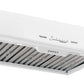 Unique Off Grid UGP-30CR RH W Classic 30" x 10" With 2 Powerful Motors White Stainless Steel Rangehood