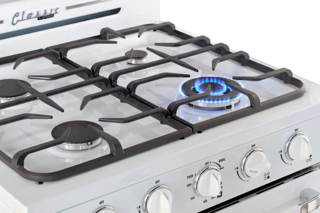 Unique Off Grid UGP-30CR RH W Classic 30" x 10" With 2 Powerful Motors White Stainless Steel Rangehood