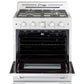 Unique Off Grid UGP-30CR W Classic 30" x 42" With Single Oven and 4 Burners White Range
