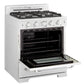 Unique Off Grid UGP-30CR W Classic 30" x 42" With Single Oven and 4 Burners White Range
