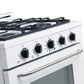 Unique Off Grid UGP-30G OF1 W Unique 30" x 42" With Single Oven and 4 Burners White Range