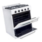 Unique Off Grid UGP-30G OF1 W Unique 30" x 42" With Single Oven and 4 Burners White Range