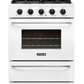 Unique Off Grid UGP-30G OF1 W Unique 30" x 42" With Single Oven and 4 Burners White Range