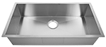 Urban Place Integration 31" Stainless Steel 7" Depth Zero-Edge Kirchen Sink by Chemcore Industries