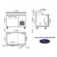 Valpro 48" x 32" Stainless Steel Solid 1-Door Refrigerator With 6-Pan Pizza Preparation Table Top