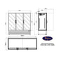 Valpro 72 cu.ft. Merchandiser Double-Volt Freezer With 3 Swing Full Glass Doors