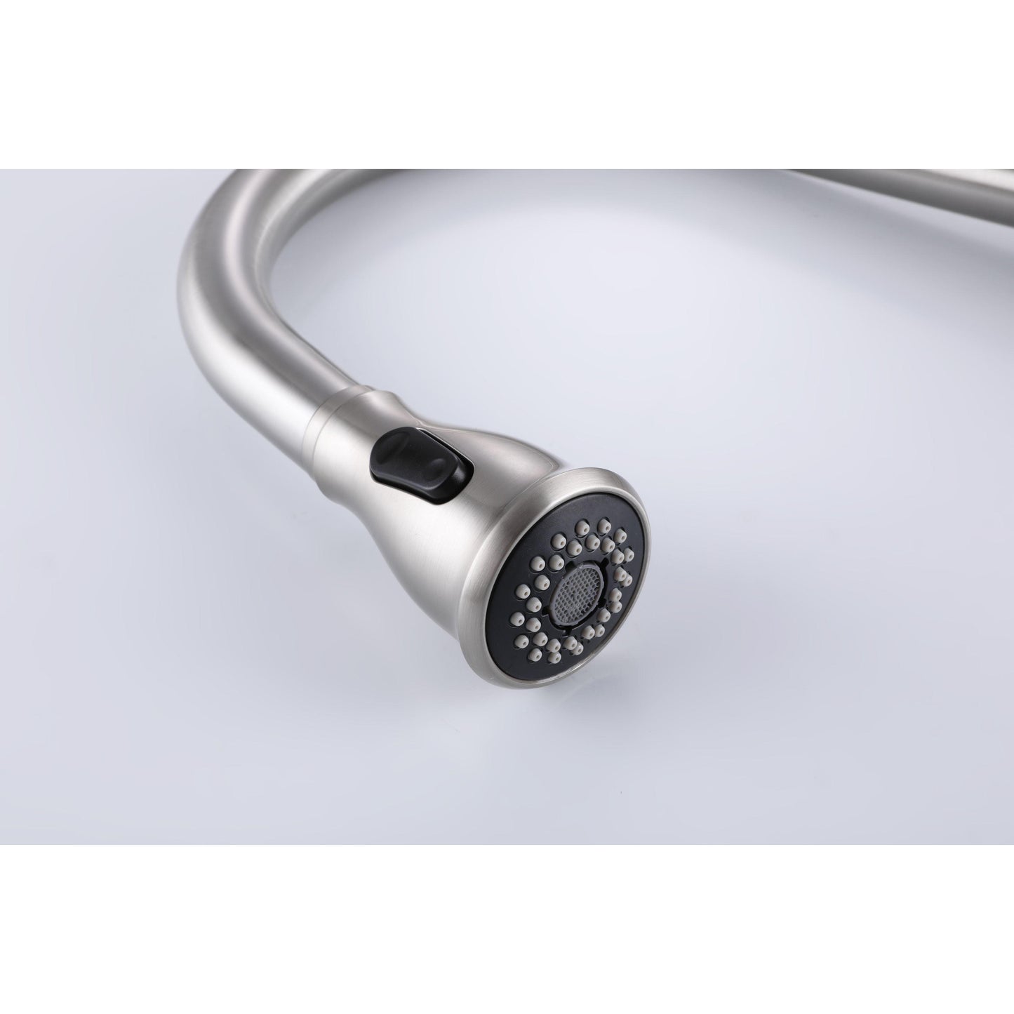 Vanity Art 7" W x 17" H Polished Chrome Stainless Steel Single Lever 3-Way Spray Setting Kitchen Sink Faucet With Pull Down Sprayer