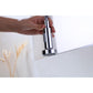Vanity Art 8" W x 17" H Polished Chrome Stainless Steel Single Lever High Arc Kitchen Sink Faucet With Pull Down Sprayer
