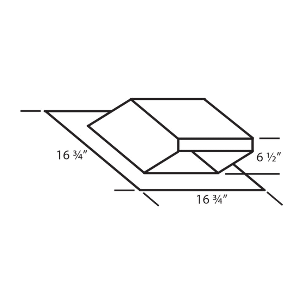 Vent-A-Hood 6" Round Low Profile Roof Jack for Range Hood