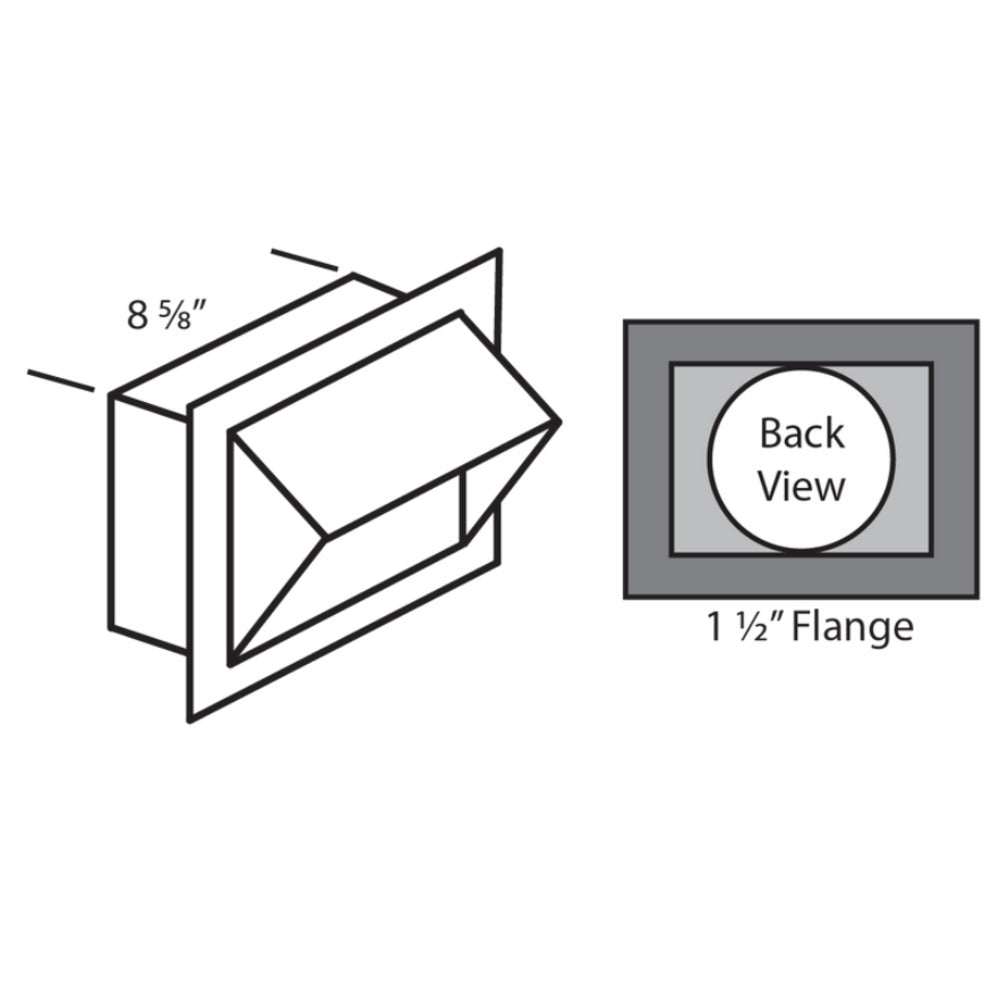 Vent-A-Hood 8" Round Wall Louver for Range Hood