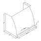 Vent-A-Hood CXH30 54" Gunsmoke Finish Standard Wall Mount Range Hood with 600 CFM Motor and LED Lights