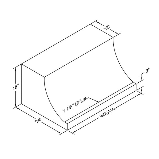 Vent-A-Hood DAH18 30" Biscuit Finish Range Hood with 300 CFM Motor and LED Lights