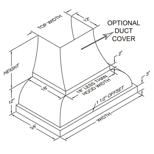 Vent-A-Hood Designer Series JCH/A1 36" Black Carbide Finish Wall Mount Range Hood with 300 CFM Motor and LED Lights