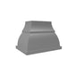 Vent-A-Hood Designer Series JCIH/B1 48" Overlay Finish Island Range Hood with 550 CFM Motor and LED Lights
