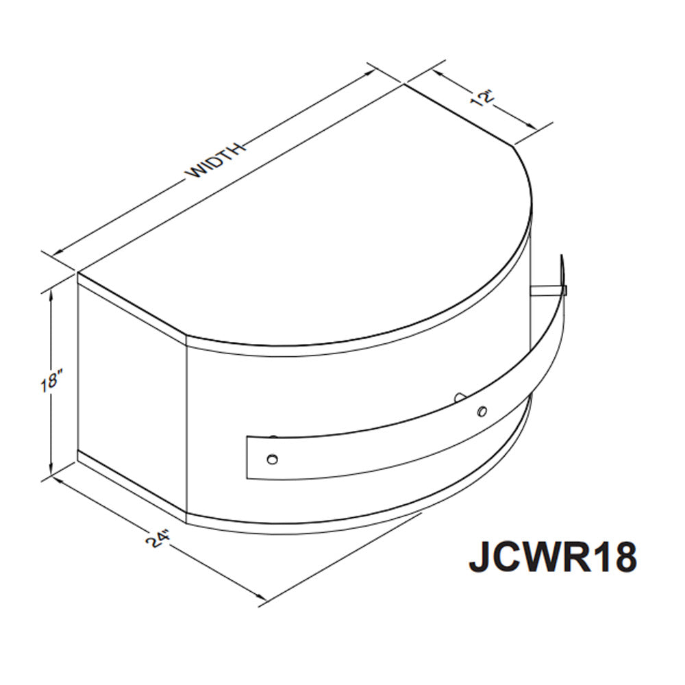 Vent-A-Hood Designer Series JCWR18 36" Stainless Steel Wall Mounted Range Hood with 300 CFM Motor and LED Lights